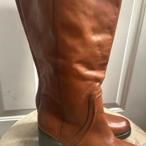 new Frye Women's Jean Tall Pull On Extended Wide Calf Boot FR40672WC CARA Sz 9 - Picture 4 of 16